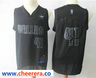 Dirk Nowitzki MVP Dallas Mavericks black jersey