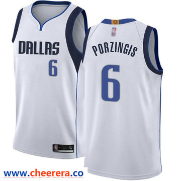Kristaps Porzingis Dallas Mavericks white jersey