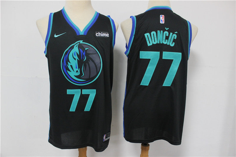 Luka Doncic Dallas Mavericks black jersey