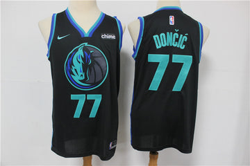 Luka Doncic Dallas Mavericks black jersey