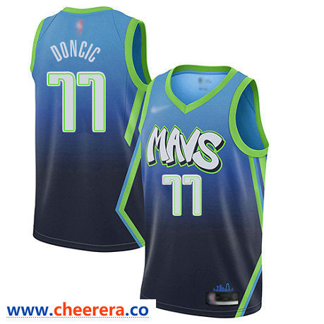 Luka Doncic Dallas Mavericks blue jersey
