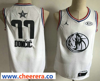 Luka Doncic Jordan Brand Dallas Mavericks white All-Star jersey