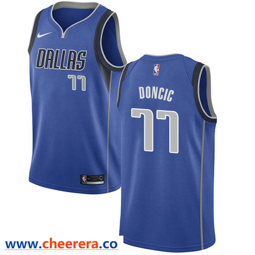 Luka Doncic Dallas Mavericks royal jersey