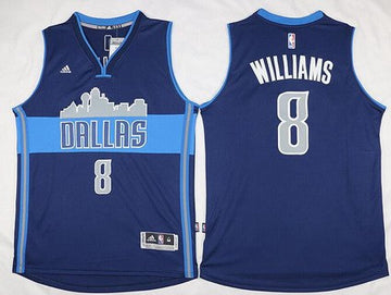Deron Williams Revolution Dallas Mavericks navy jersey