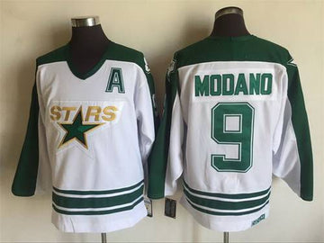 Mike Modano Dallas Stars white Throwback jersey