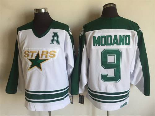 Mike Modano Dallas Stars white Throwback jersey