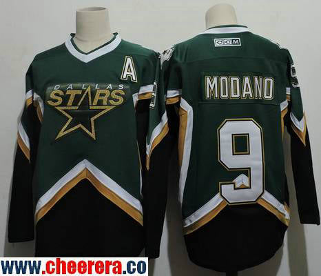 Mike Modano Dallas Stars green Throwback jersey