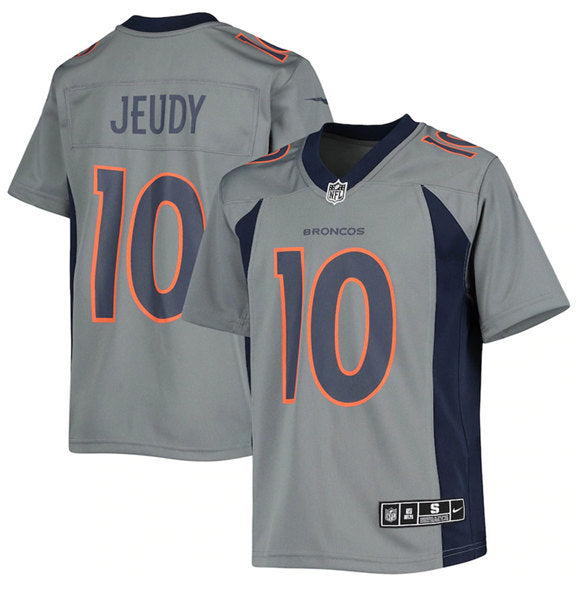 Jerry Jeudy Denver Broncos gray Game jersey