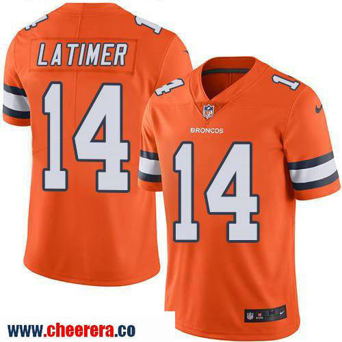 Cody Latimer Denver Broncos orange Color Rush jersey
