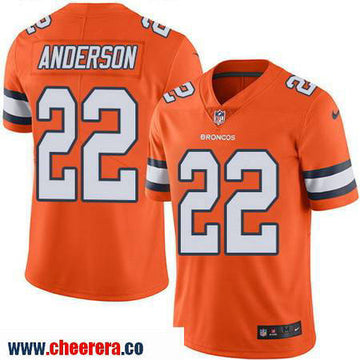 C. J. Anderson Denver Broncos orange Color Rush jersey