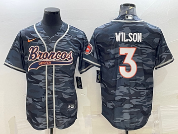 Russell Wilson Denver Broncos grey Camo jersey