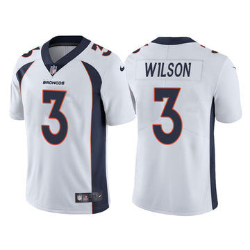Russell Wilson Denver Broncos white Vapor jersey
