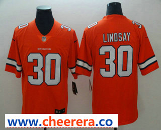Phillip Lindsay Denver Broncos orange Color Rush jersey