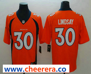 Phillip Lindsay Denver Broncos orange Vapor jersey
