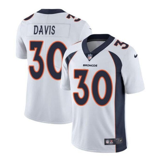 Terrell Davis Denver Broncos white Vapor jersey