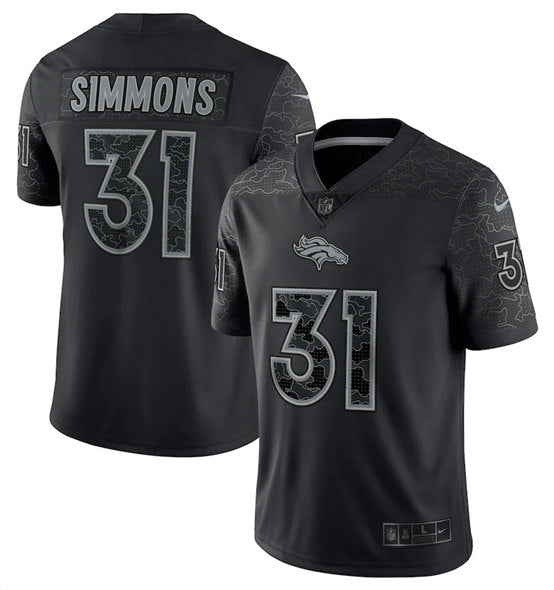 Justin Simmons Denver Broncos black Limited jersey