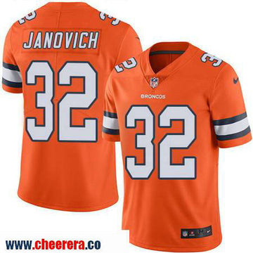 Andy Janovich Denver Broncos orange Color Rush jersey