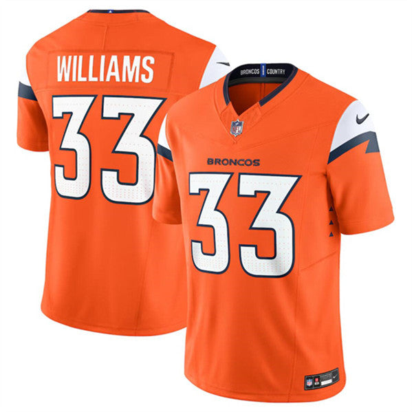 Javonte Williams Denver Broncos orange Vapor jersey