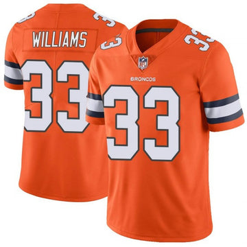 Javonte Williams Denver Broncos orange Color Rush jersey