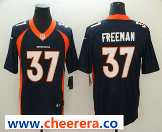 Royce Freeman Denver Broncos navy Vapor jersey