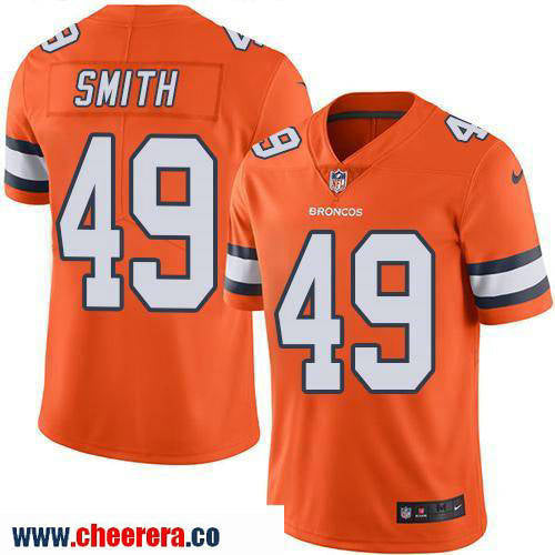 Dennis Smith Denver Broncos orange Color Rush jersey
