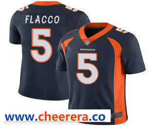 Joe Flacco Denver Broncos navy Vapor jersey