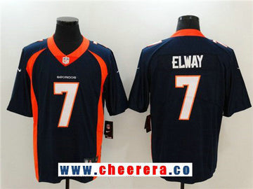 John Elway Denver Broncos navy Vapor jersey
