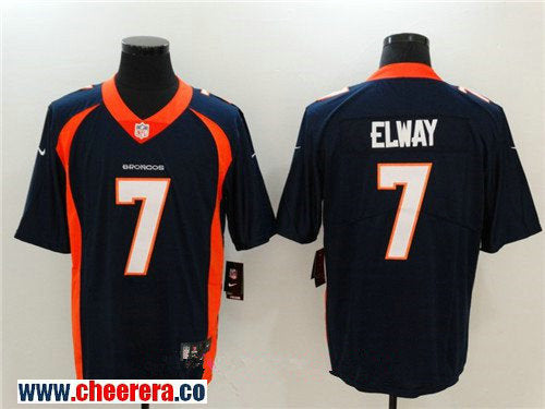 John Elway Denver Broncos navy Vapor jersey