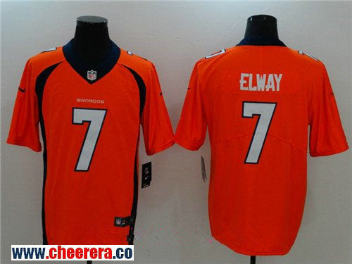 John Elway Denver Broncos orange Vapor jersey