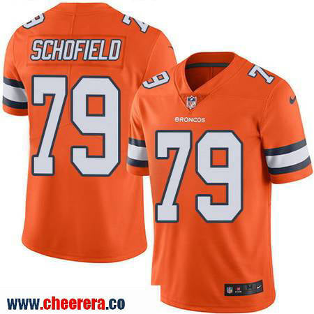 Michael Schofield Denver Broncos orange Color Rush jersey