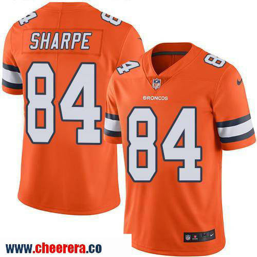 Shannon Sharpe Denver Broncos orange Color Rush jersey
