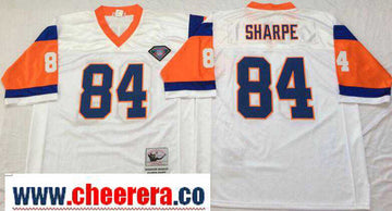 Shannon Sharpe Denver Broncos white Throwback jersey