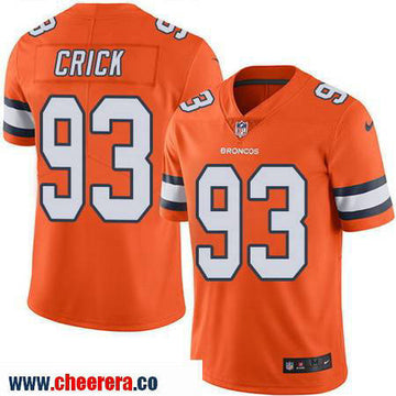 Jared Crick Denver Broncos orange Color Rush jersey
