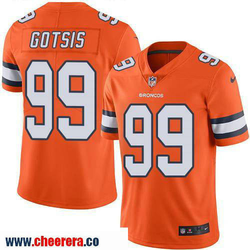 Adam Gotsis Denver Broncos orange Color Rush jersey