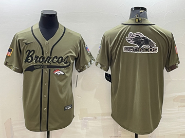 Denver Broncos olive Salute To Service jersey