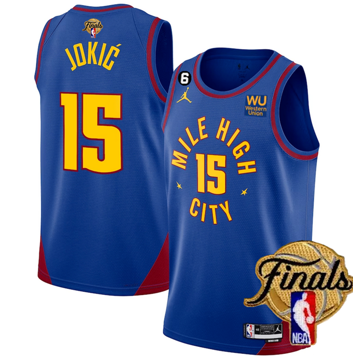 Nikola Jokic Denver Nuggets blue jersey