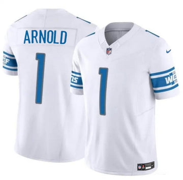 Terrion Arnold Detroit Lions white Vapor jersey