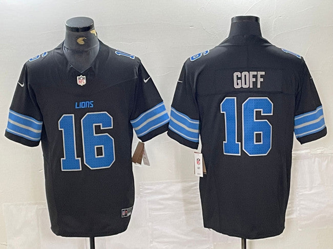 Jared Goff Detroit Lions black Vapor jersey