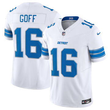 Jared Goff Detroit Lions white Vapor jersey