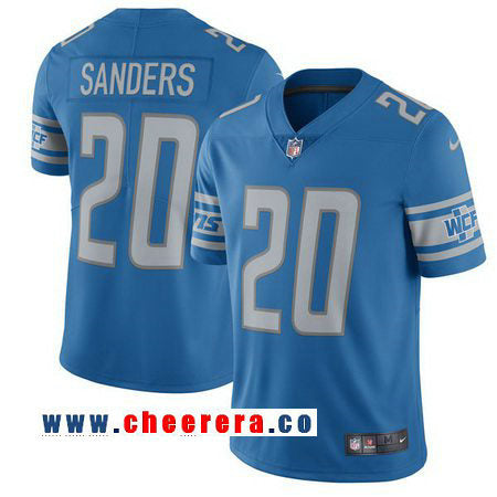 Barry Sanders Nike Detroit Lions blue Limited jersey