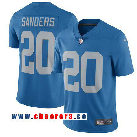 Barry Sanders Nike Detroit Lions blue Limited jersey