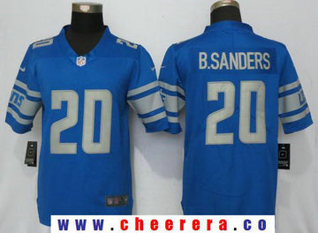 Barry Sanders Detroit Lions royal Vapor jersey