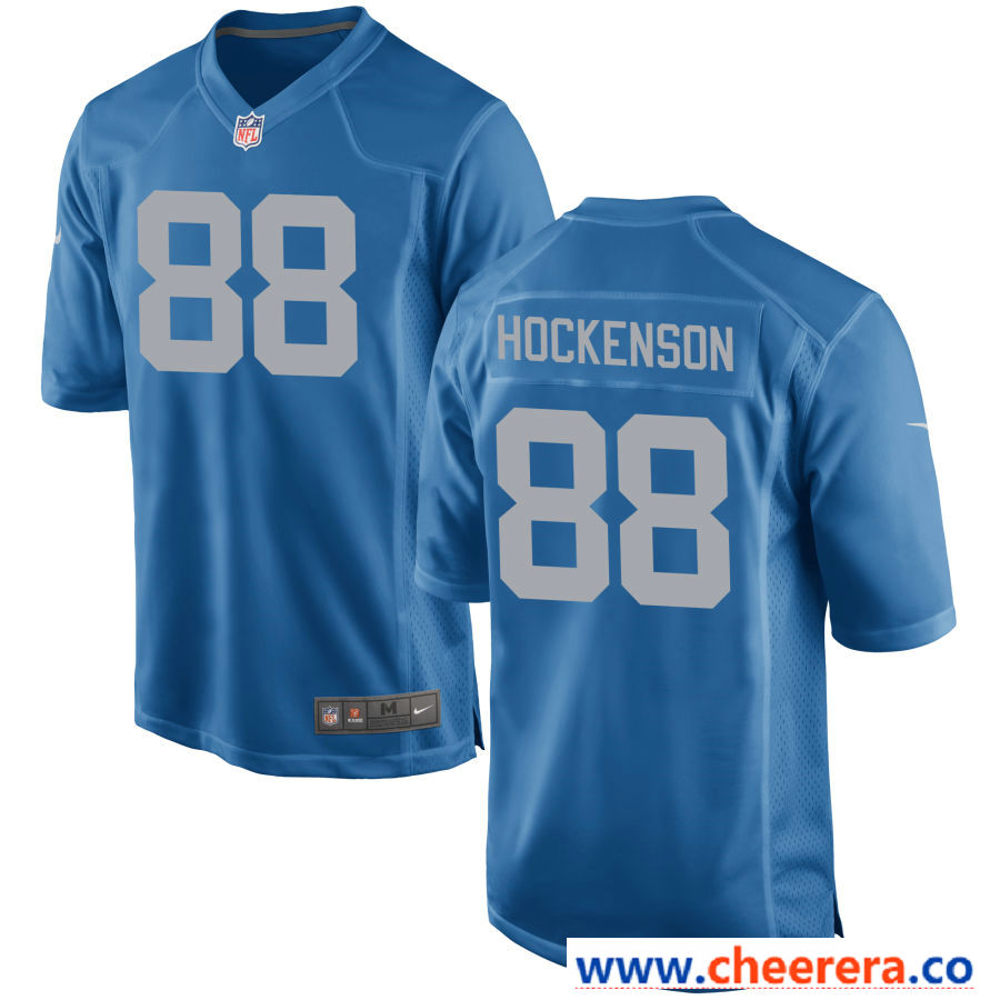 TJ Hockenson Detroit Lions blue Limited jersey