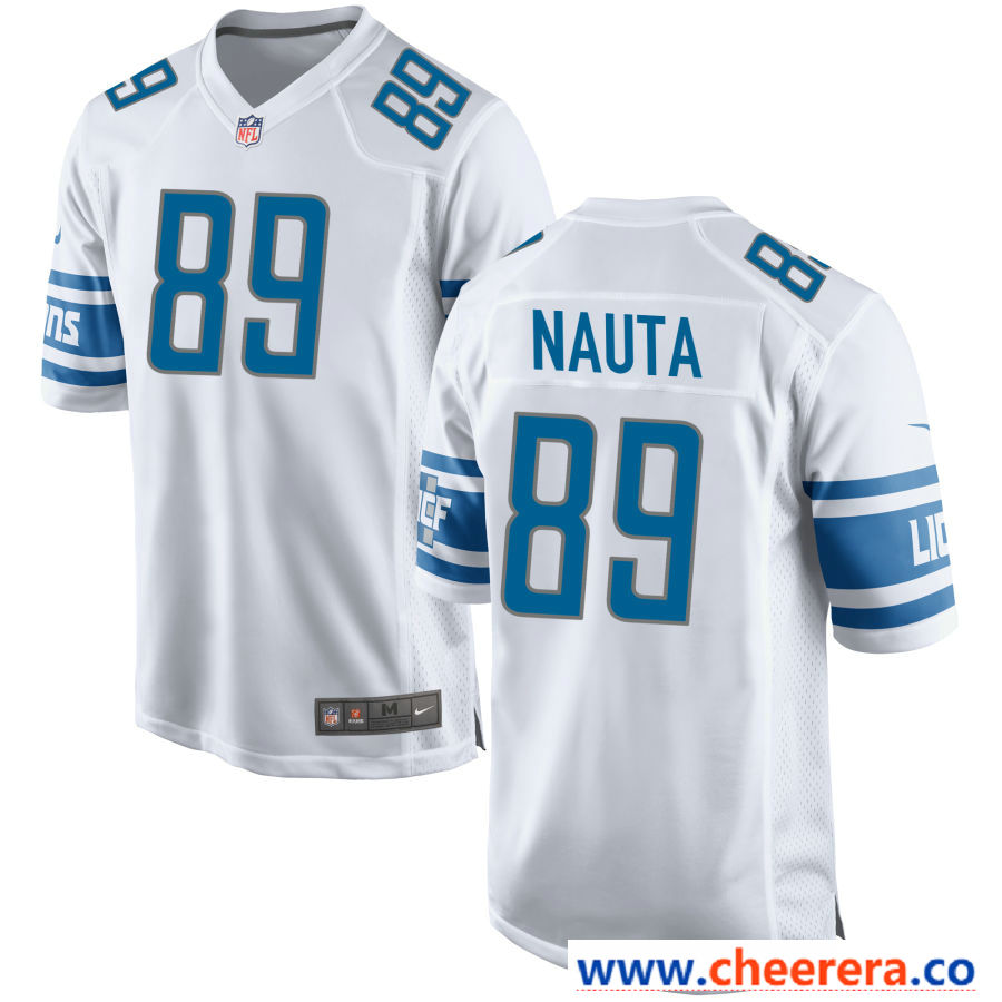 Isaac Nauta Detroit Lions white Limited jersey