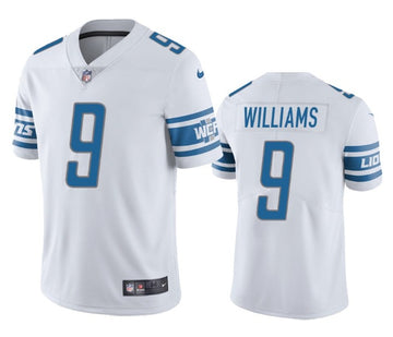 Jameson Williams Detroit Lions white Vapor jersey