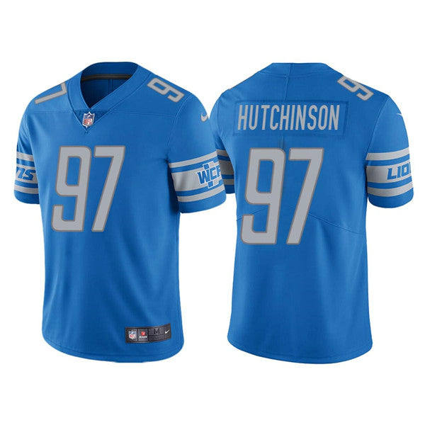 Aidan Hutchinson Detroit Lions blue Vapor jersey