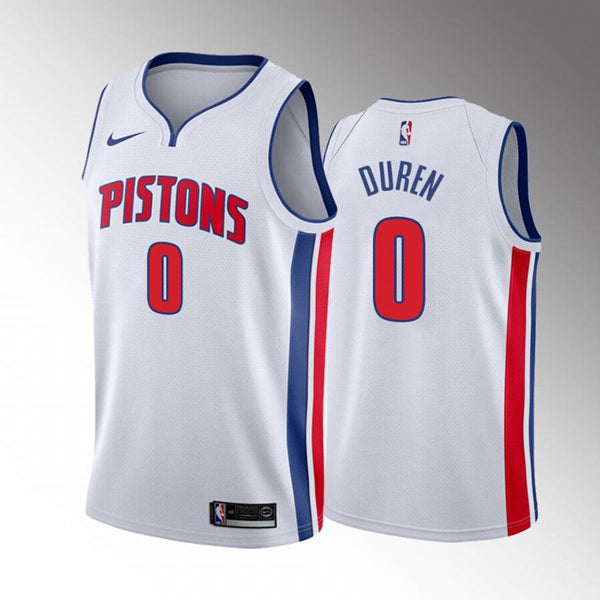 Jalen Duren Detroit Pistons white jersey