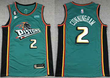 Cade Cunningham Detroit Pistons blue jersey