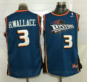 Ben Wallace Detroit Pistons teal jersey