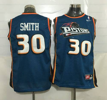 Joe Smith Detroit Pistons teal Throwback jersey